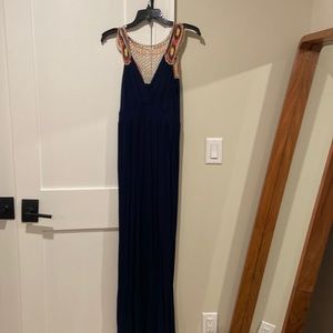 Pink blush Maternity Embroidered maxi dress